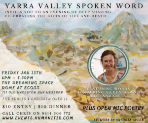 Yarra Valley Spoken Word Event 130123