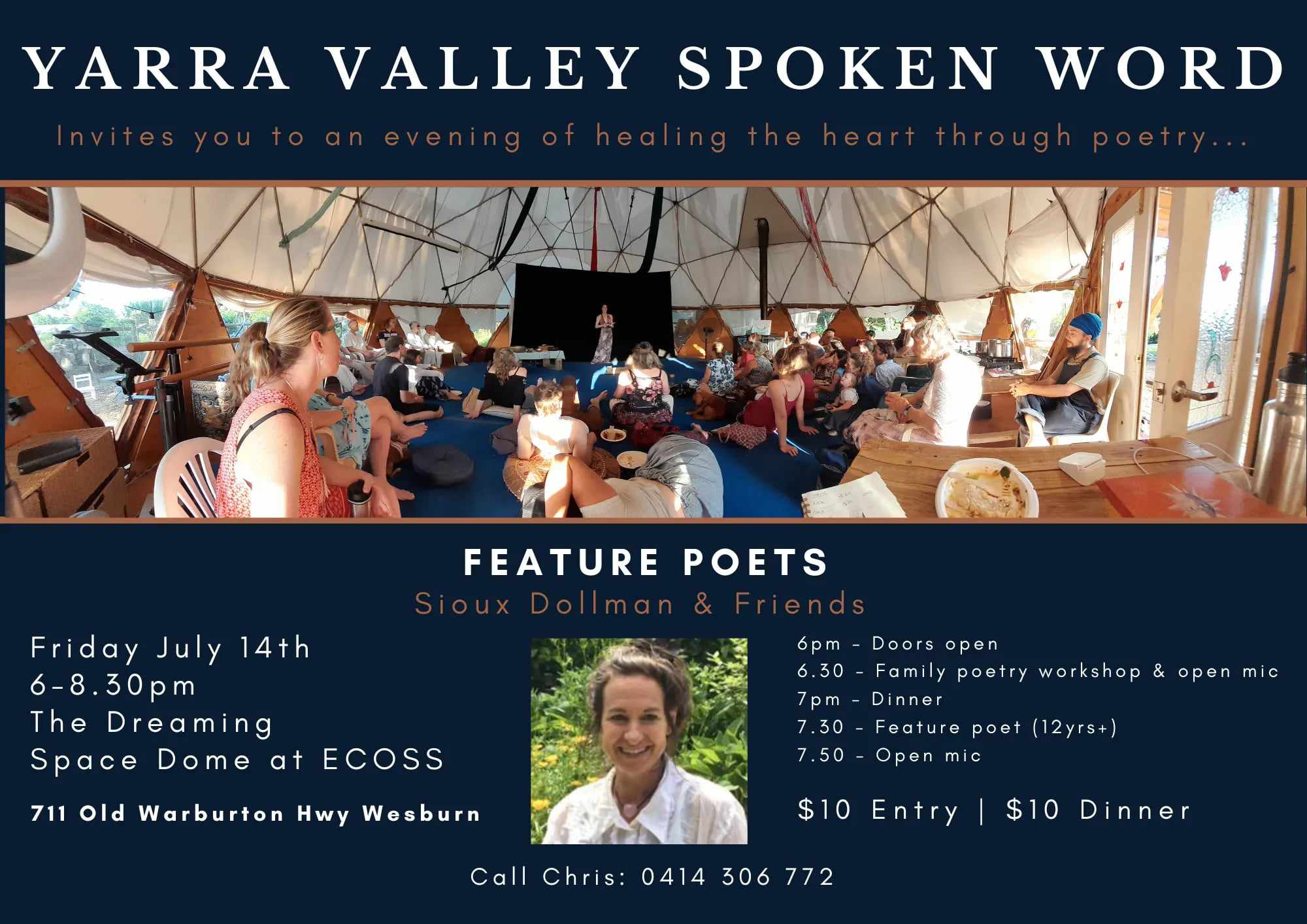 Yarra Valley Spoken Word Sioux Dollman