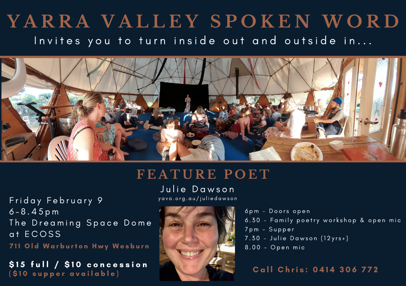 Yarra Valley Spoken Word Feb 2024 Julie Dawson