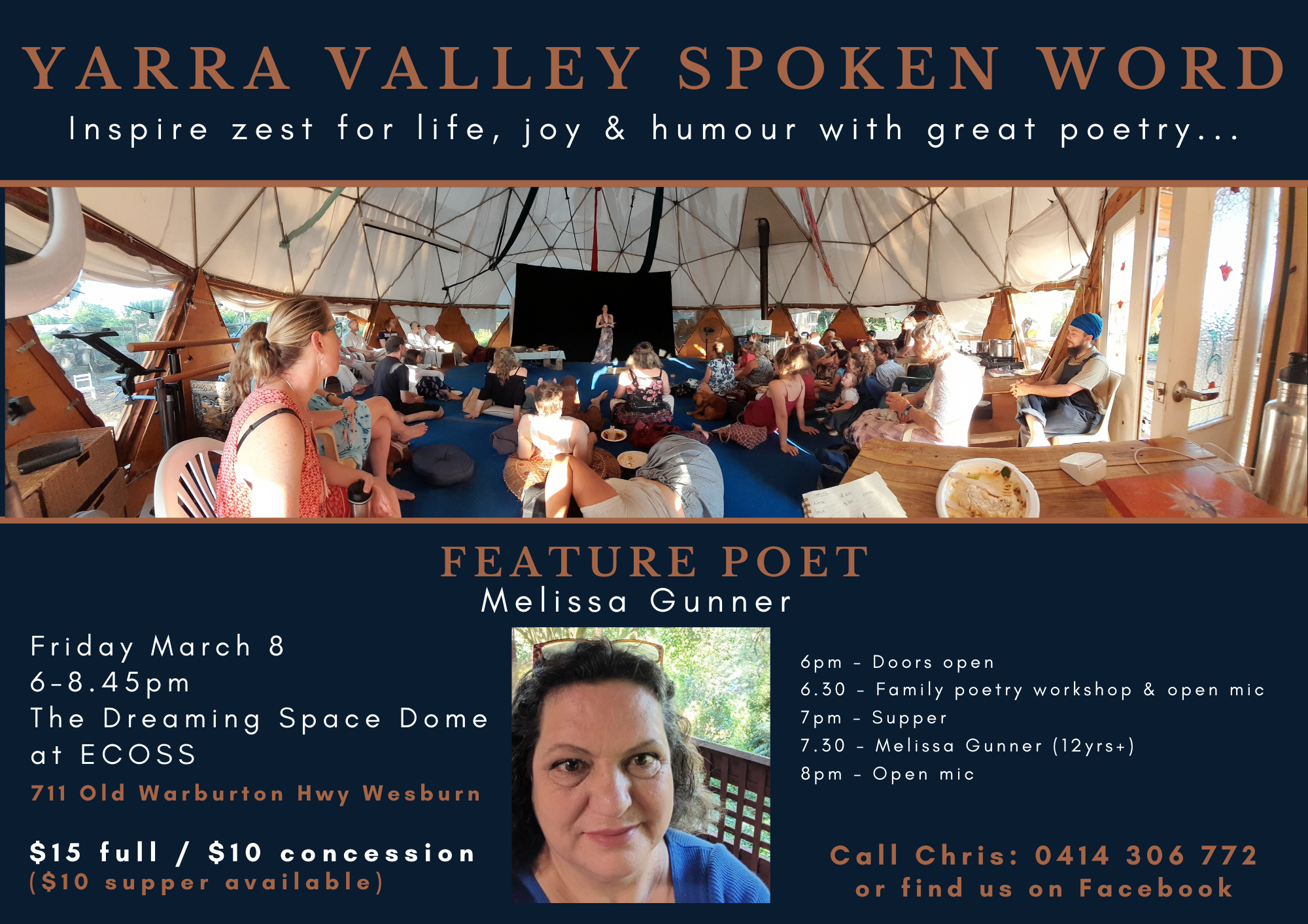 Yarra Valley Spoken Word March 2024 Mel Gunner