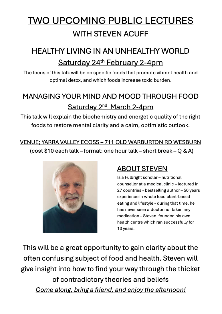 Healthy Living Lecture Series - Steven Acuff