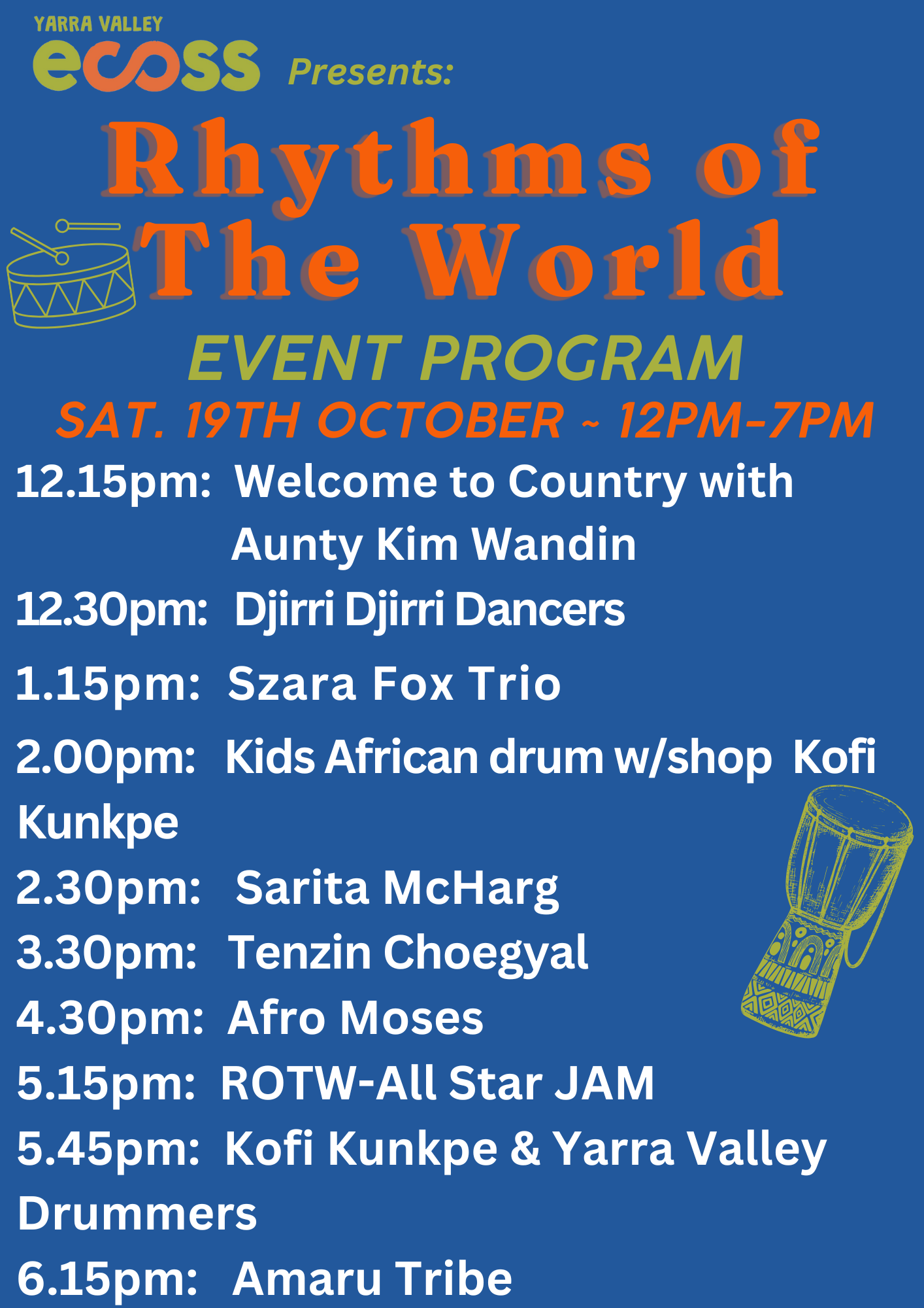 Rhythms of the World 2024 Program