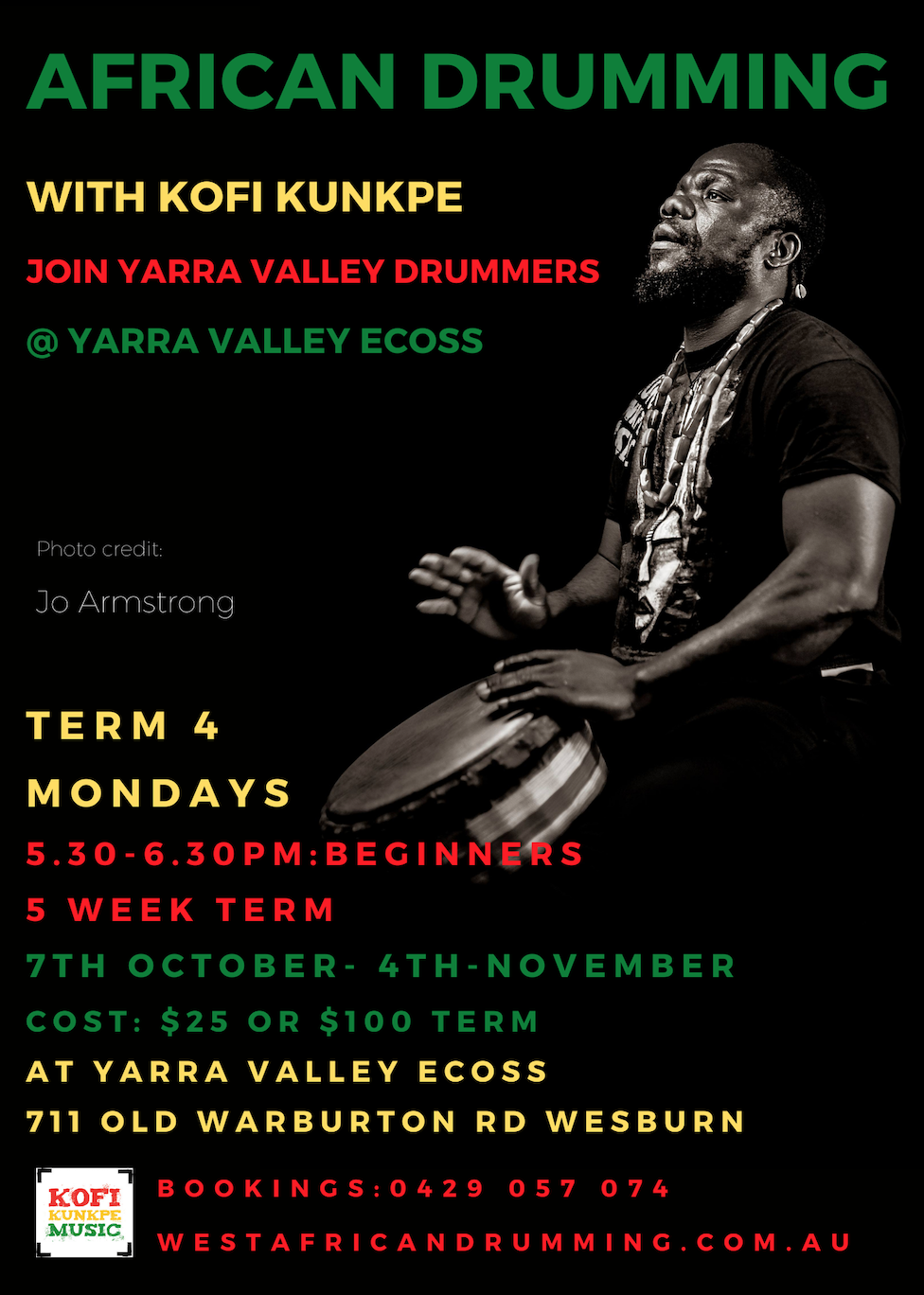 African Drum Classes Term 4 2024